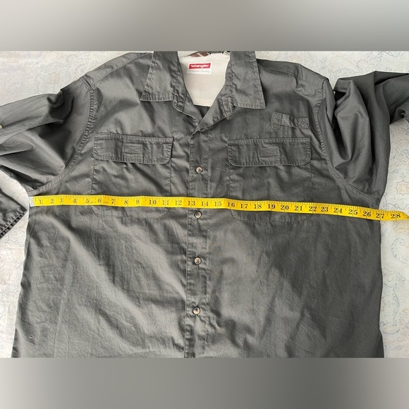 Wrangler Gray Casual Button Down Shirt - Picture 3 of 10